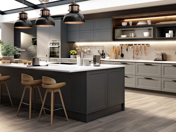 Creating a chic kitchen space with stylish furniture and comfortable design